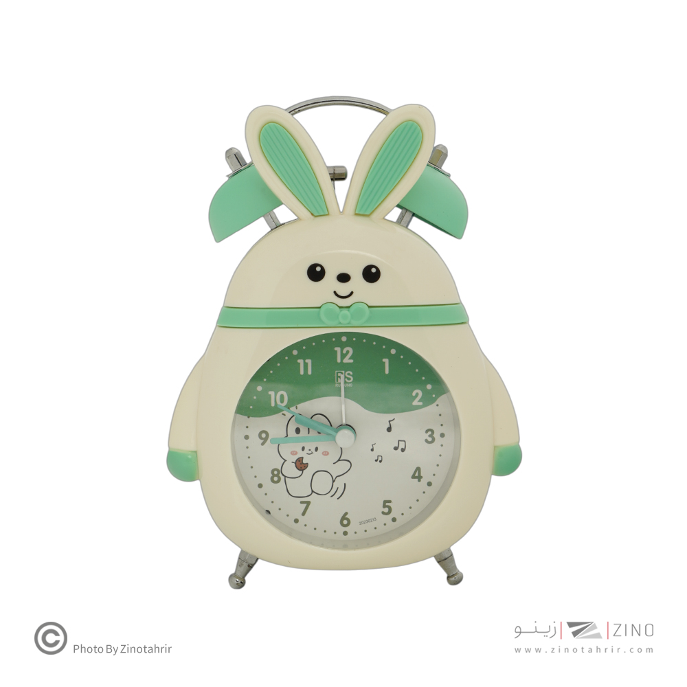 ساعت رومیزی زنگ دار طرح خرگوش کد3507